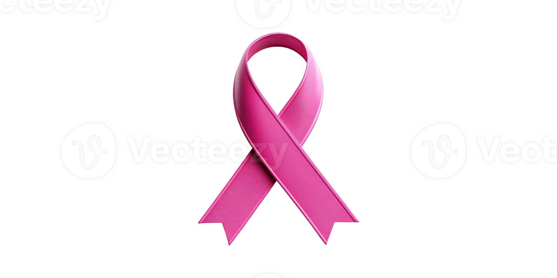 Pink Ribbon Symbolizing Breast Cancer Awareness. Promoting Health And Support Initiatives Isolated On Transparent Background png