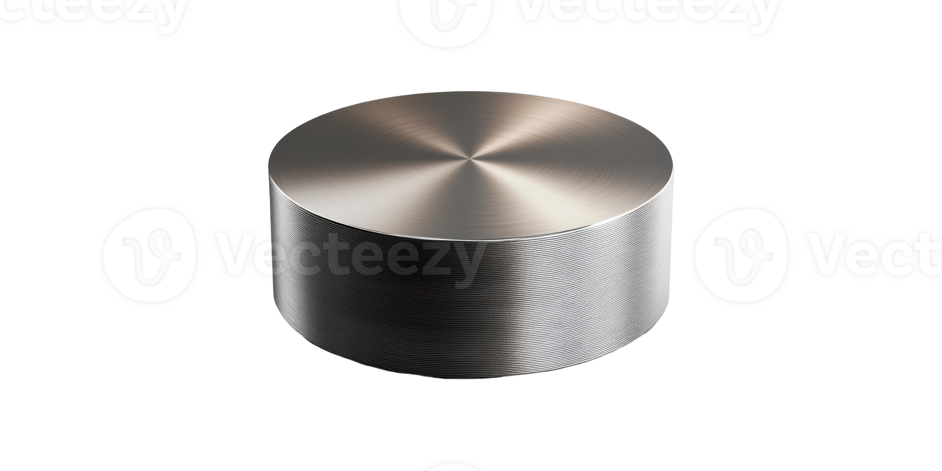 Sleek Metallic Cylinder With Textured Surface. Modern Industrial Design Element Isolated On Transparent Background png