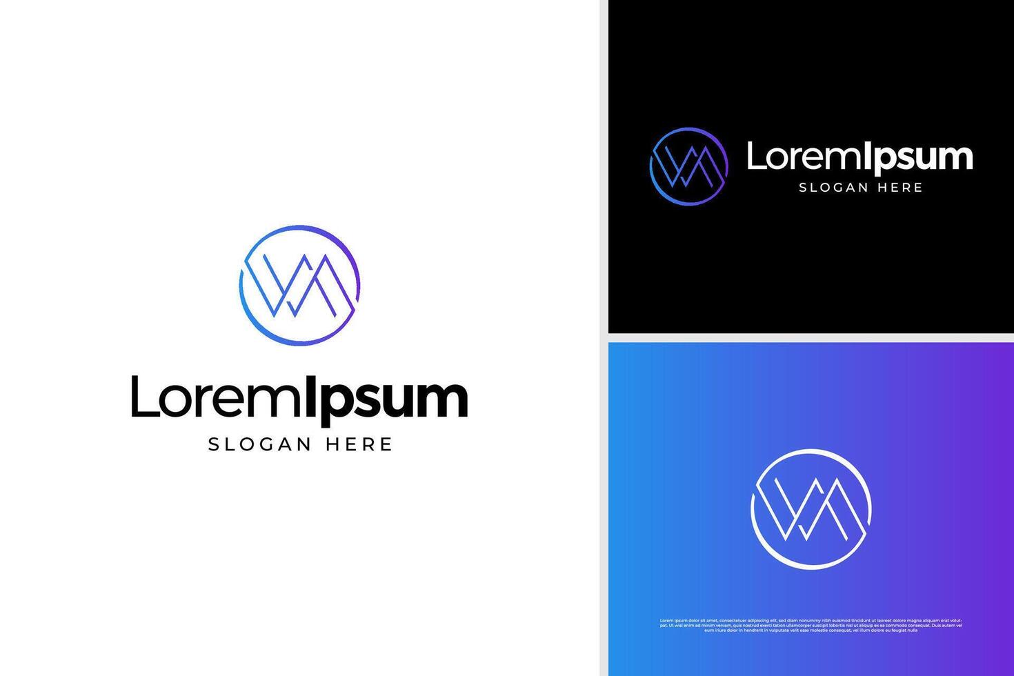 Minimalist wave pulse heartbeat logo design template vector