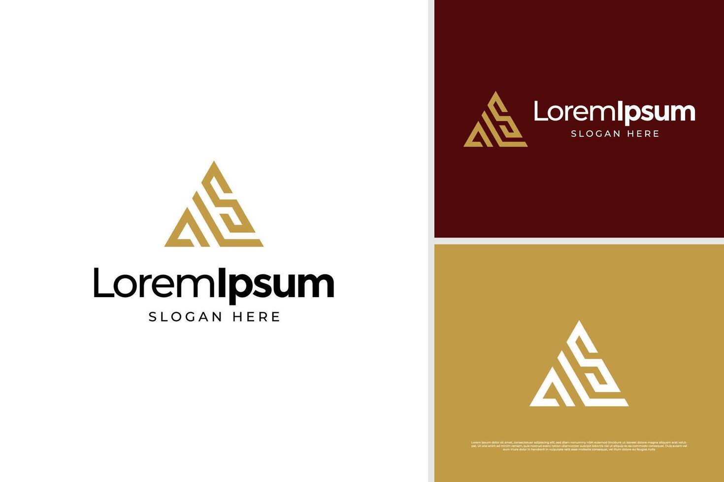 Elegant A, S and L letter logo design concept. Elegant logo template for hospitality business vector