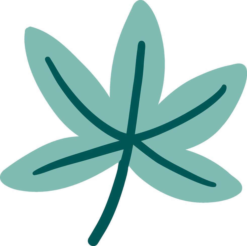 Abstract Star Leaf Illustration vector