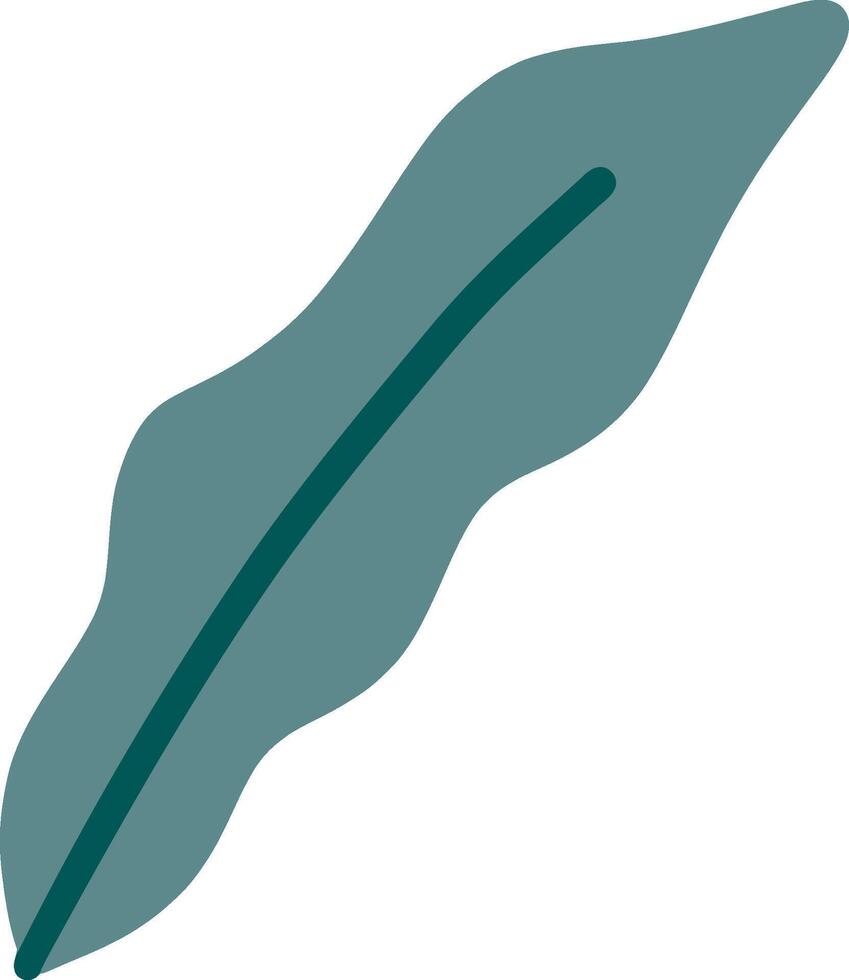 Elongated Leaf Illustration vector