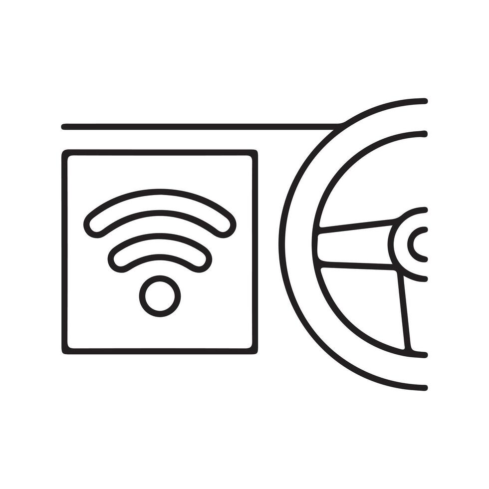 Built in wifi hotspot icon vector