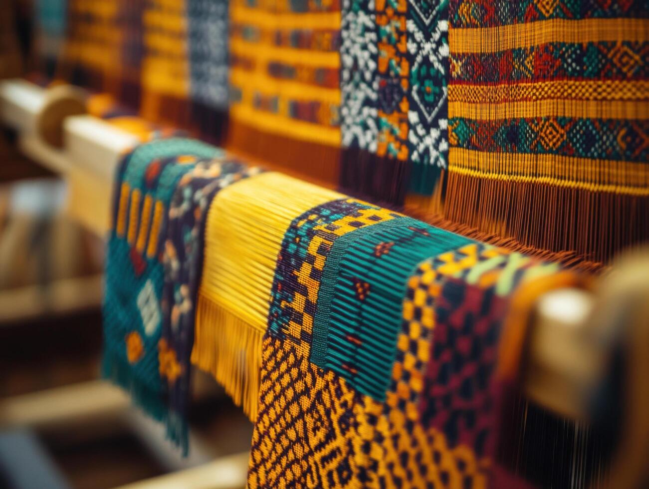 Showcasing Ghanas Traditional Textile Artistry photo