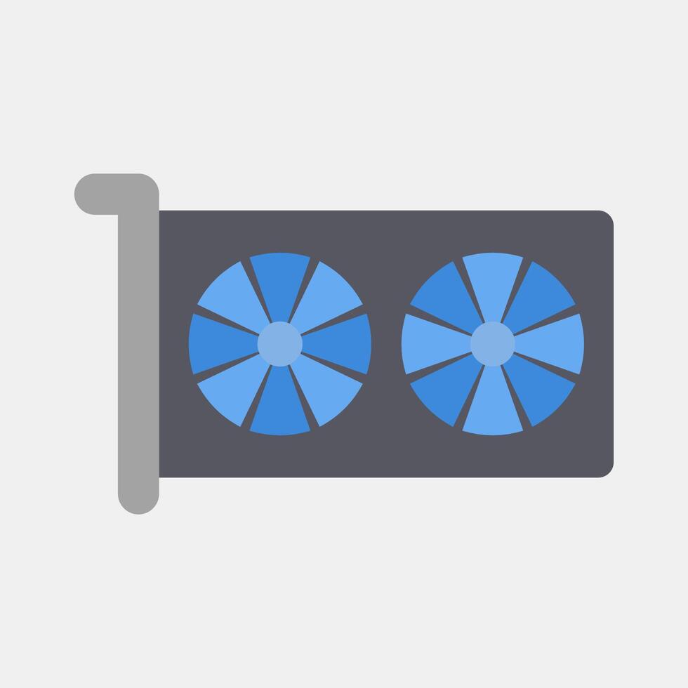 Icon graphics. Computer components elements. Icon in flat style. vector