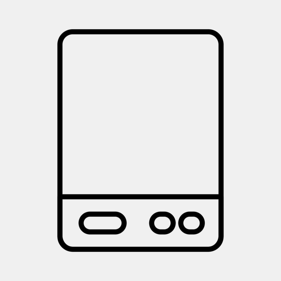 icono externo difícil conducir. computadora componentes elementos. icono en línea estilo. vector