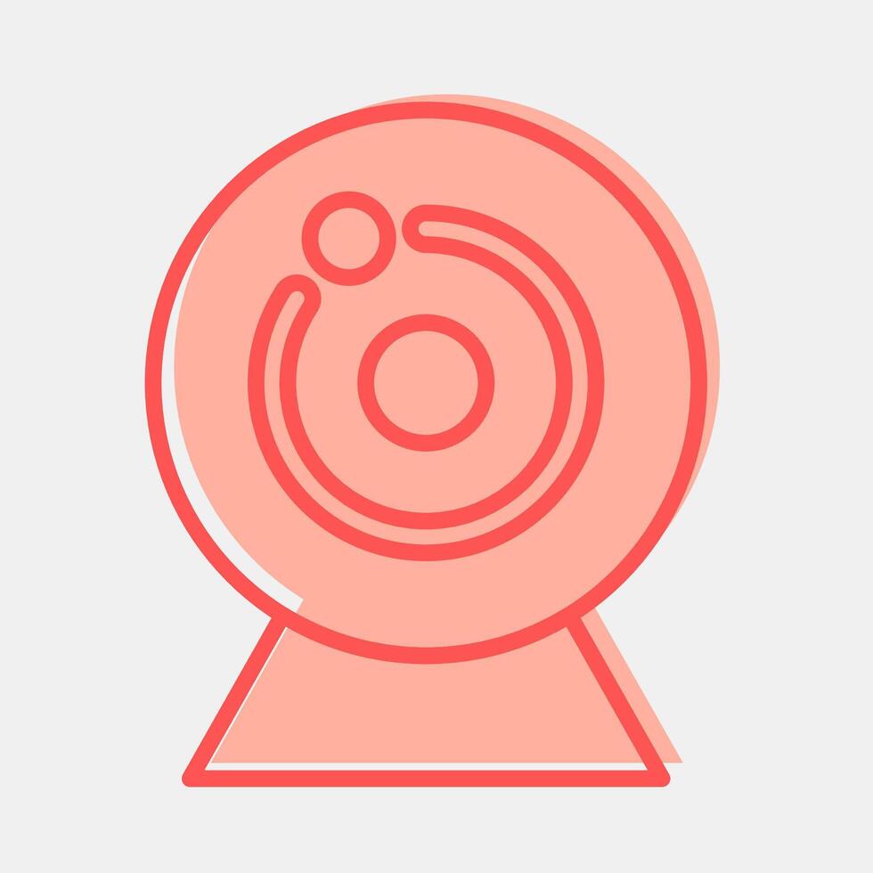 Icon camera. Computer components elements. Icon in two tone style. vector