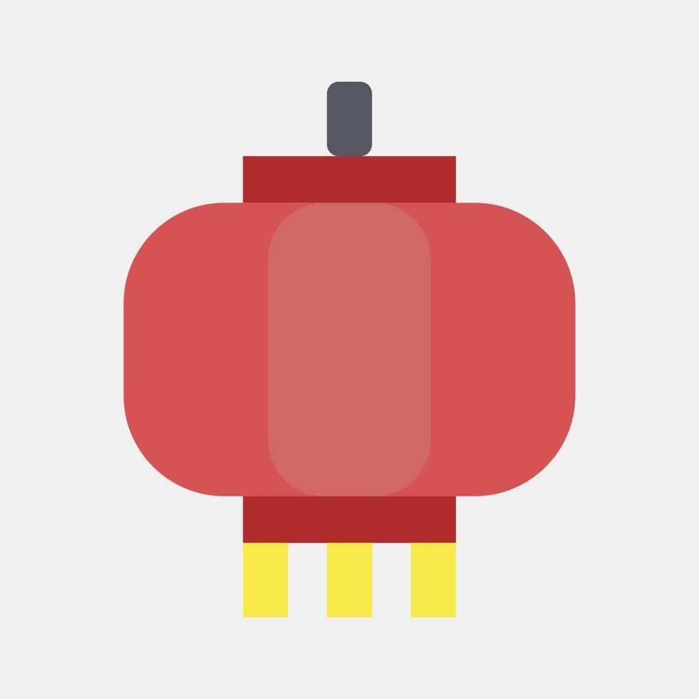 Icon lantern. Buddhism and vesak elements. Icon in flat style. vector