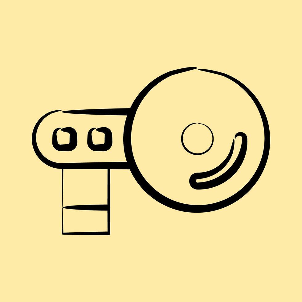 Icon navigation. Computer components elements. Icon in hand drawn style. vector