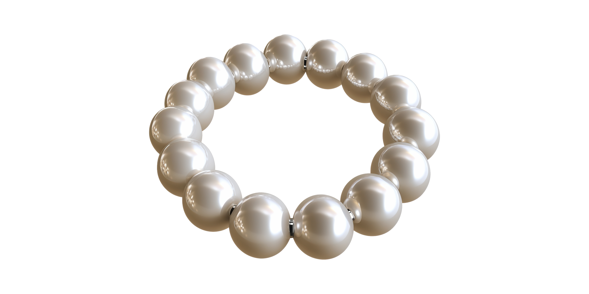 Elegant Pearl Bracelet. Symbol Of Luxury And Sophistication In Fashion Accessories Isolated On Transparent Background png