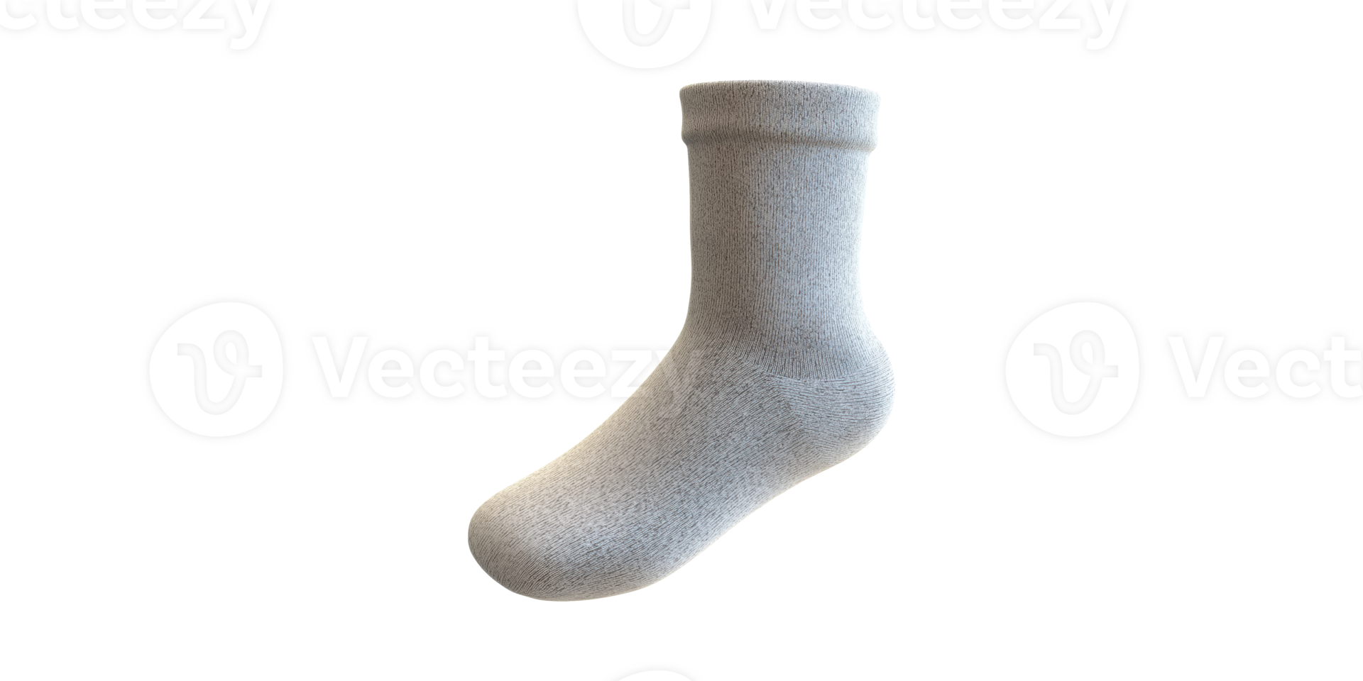 Gray Woolen Sock. Cozy And Warm Footwear For Comfort And Style Isolated On Transparent Background png