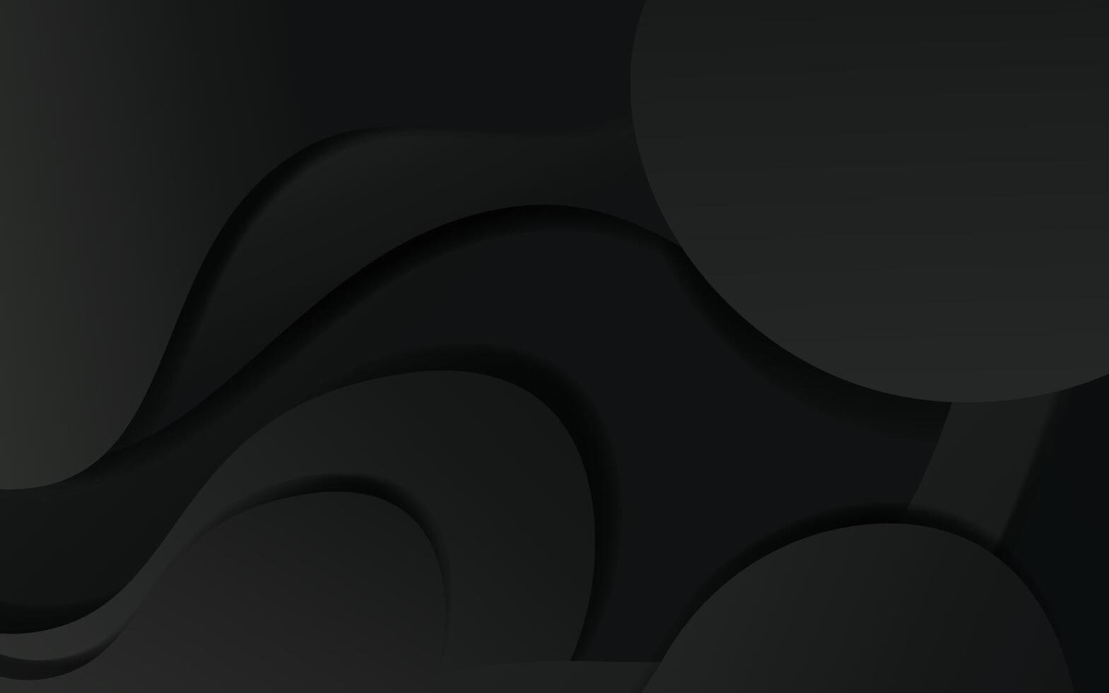 Abstract black wave shape background. Dynamic circle shape composition. illustration vector