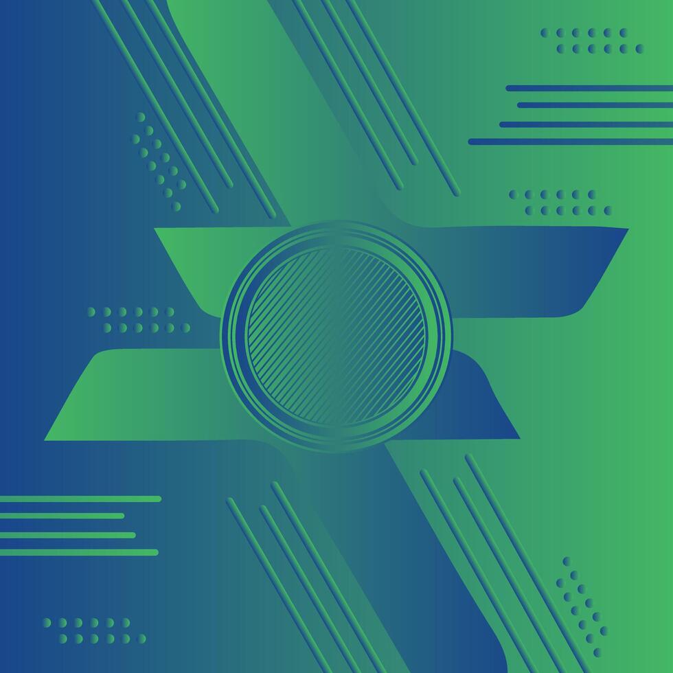 Abstract modern blue green gradient background with glowing lines. Geometric lines pattern. Trendy creative design. Futuristic graphic. Suit for brochure, business, cover, poster, website, banner vector