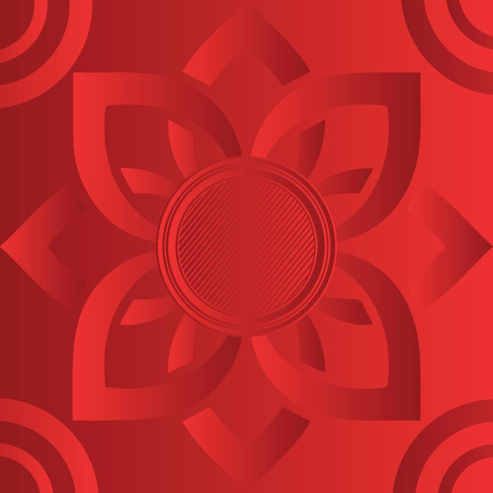 Modern Editable red background with circle shape abstract background vector