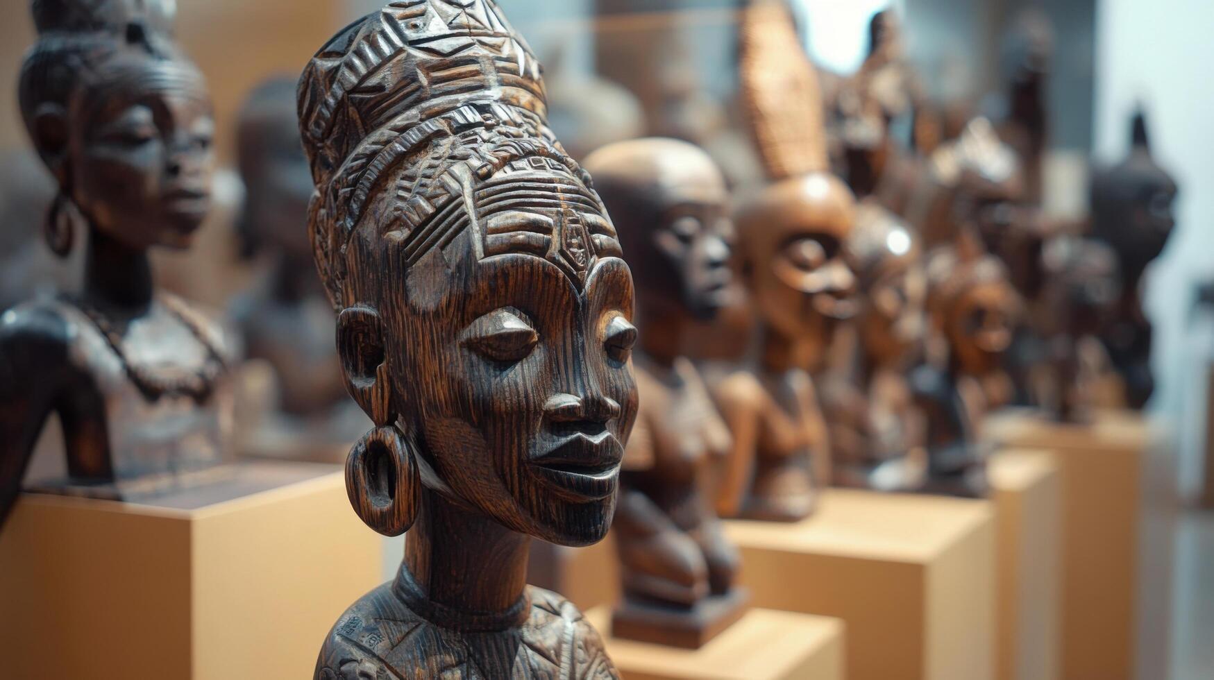 Tribal Woodwork on Display photo