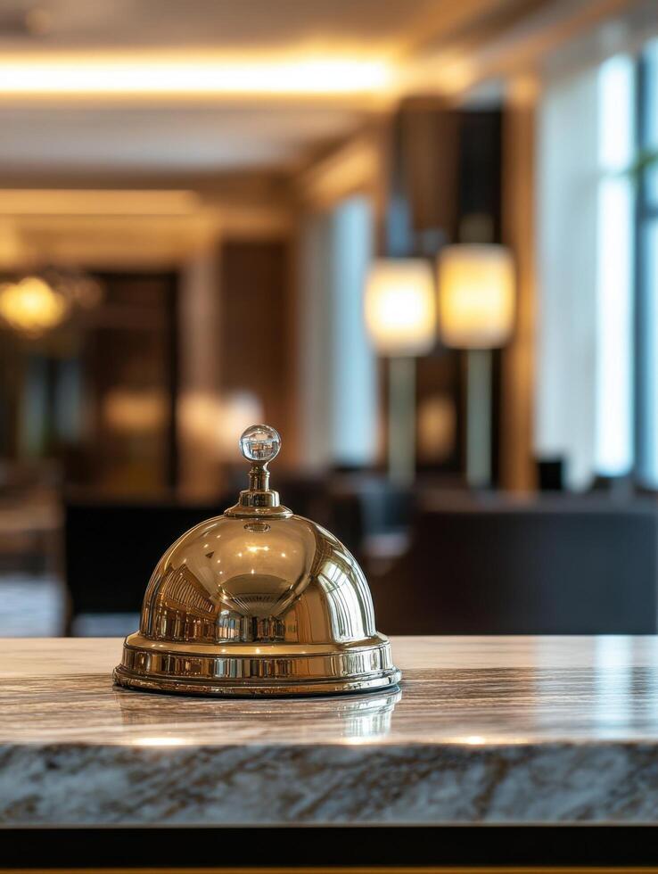 Lavish Bell in Upscale Hotel Reception photo