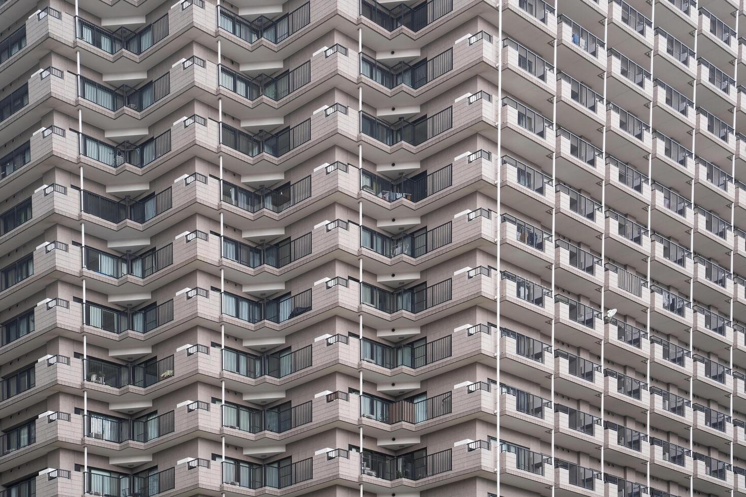 Tokyo, Japan-august 6, 2024-architectural detail of a building in Tokyo during a cloudy day photo