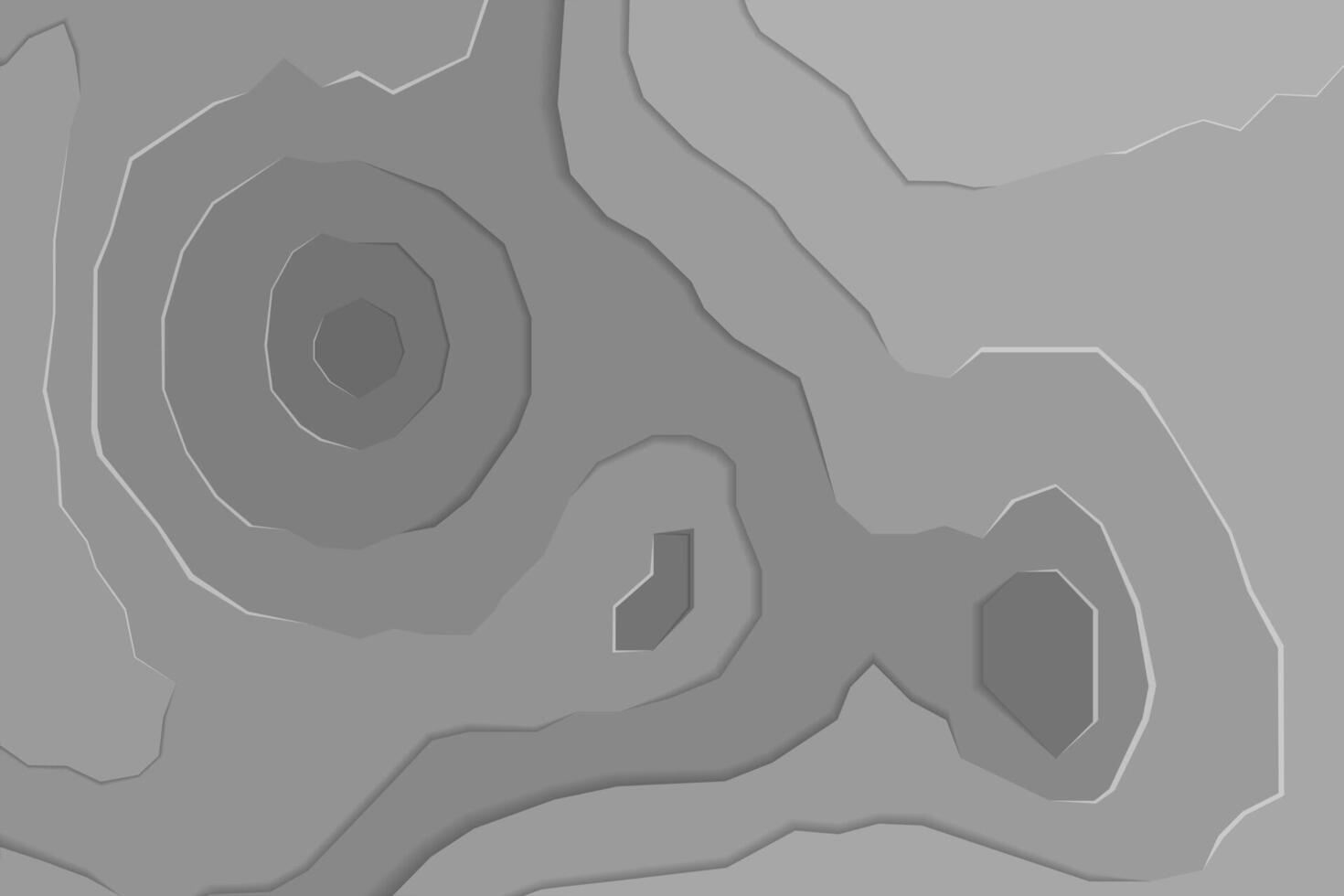 Paper cut multilayer gray color texture. Modern geometric shape paper cut background. Topography map concept. shadow effect like a 3d background vector