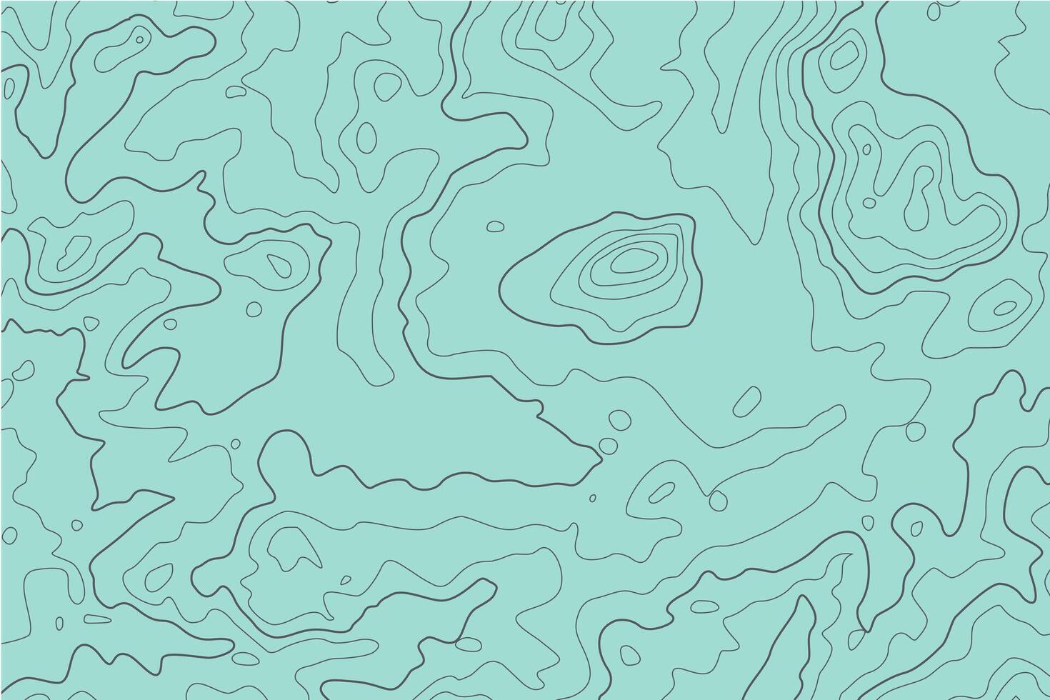 Blue background with map contour pattern use black color line. Topographic wallpaper on horizontal layout vector