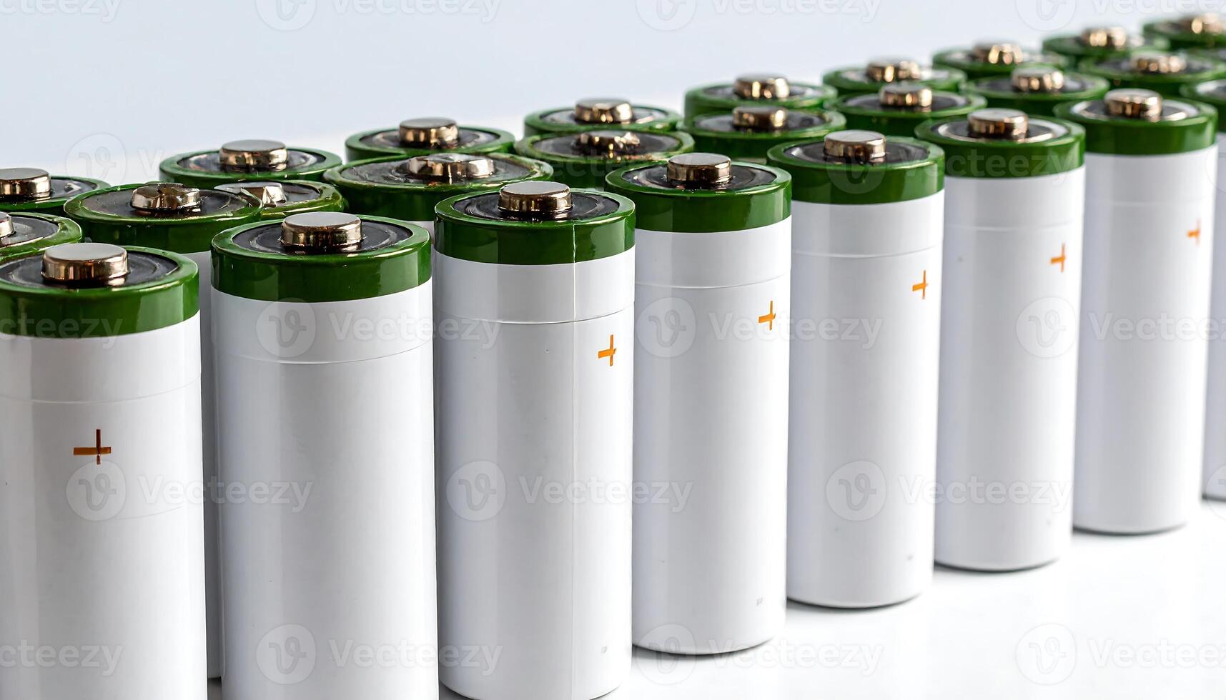 Sustainable AI Energy with Renewable Power and Battery Technology photo