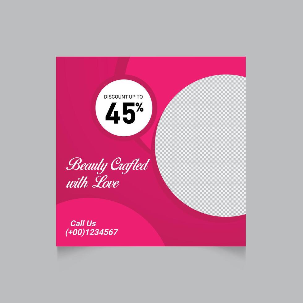 Attractive Product Sale Banner Design With 45 Percent Discount Offer Template vector
