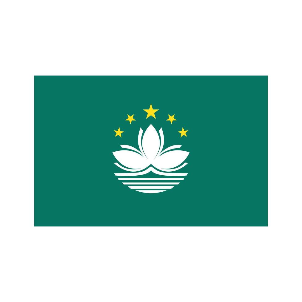 Flag of Macau icon. vector