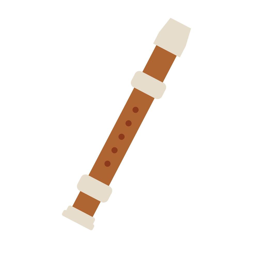 Flat design recorder icon. vector