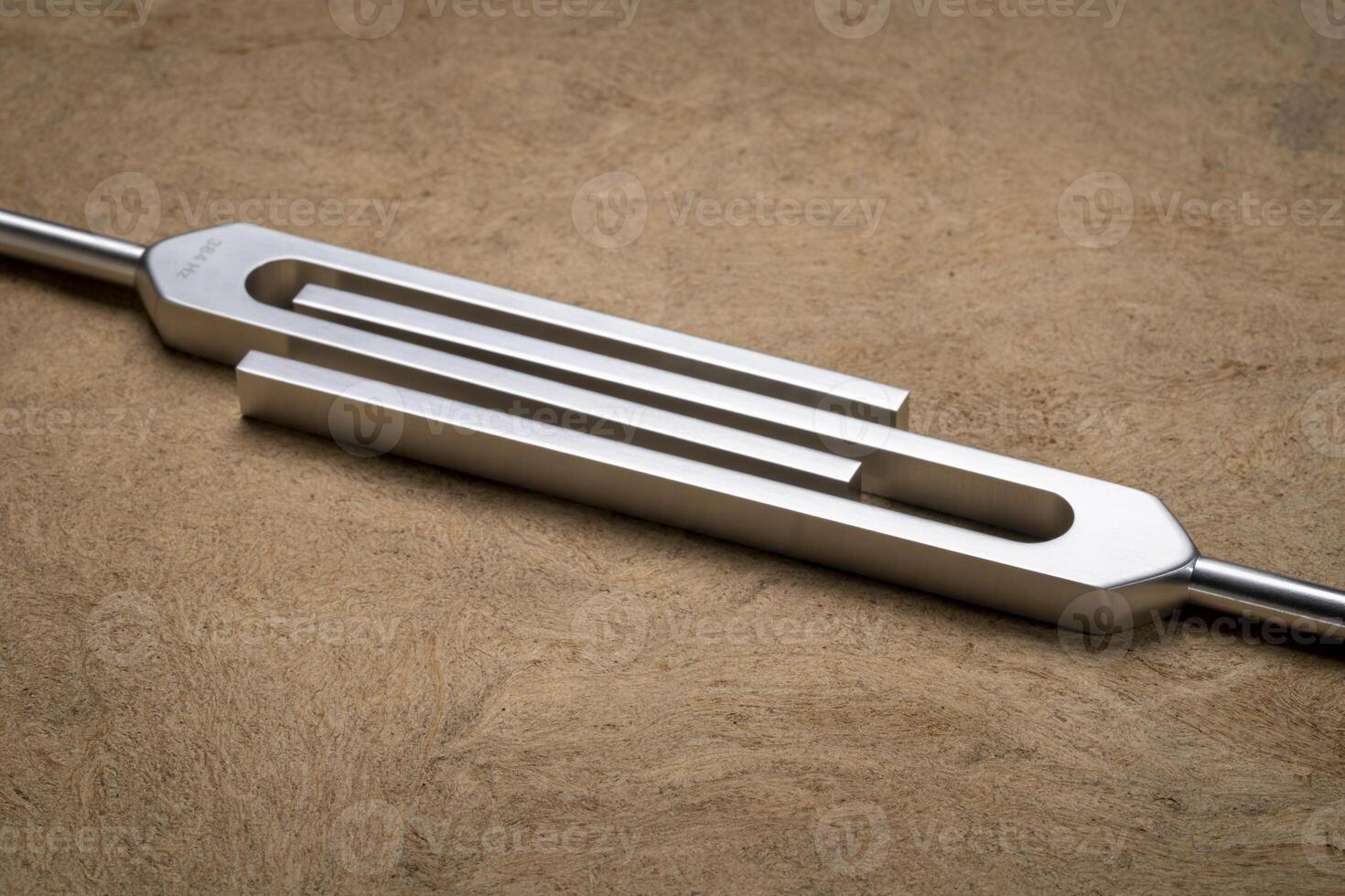 tuning forks used for tuning musical instruments, sound therapy, chakra healing or relaxation photo