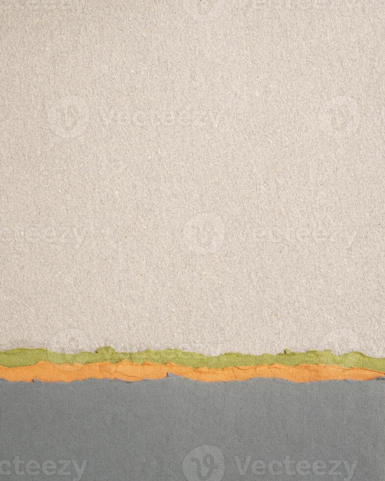 abstract paper landscape in pastel earth tones - set of handmade textured art papers photo