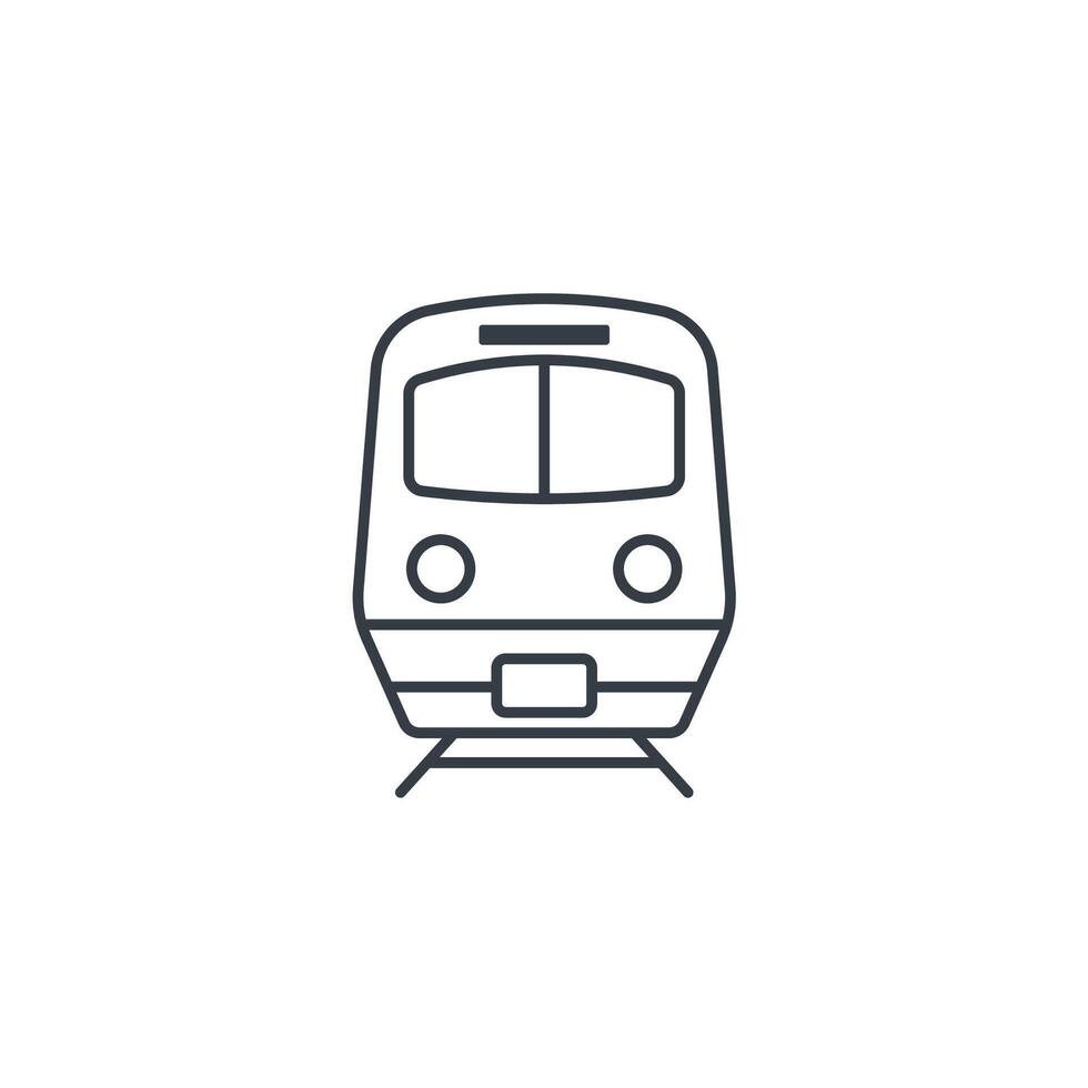 Train icon symbol isolated on white background vector