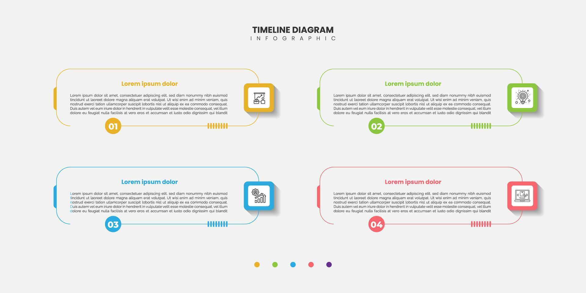 Infographic label design with shape infographic template design and 4 options or steps Can be used for process diagram, presentations vector