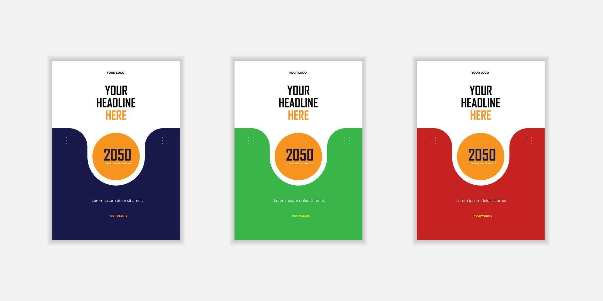 Corporate Book Cover Design Template in A4. Can be adapt to Brochure, Annual Report, Magazine,Poster, Business Presentation, Portfolio, Flyer, Banner vector
