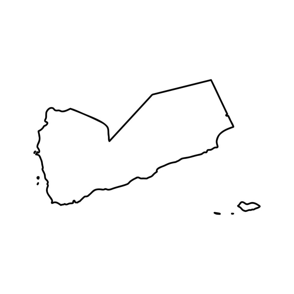 map of the Republic of Yemen vector