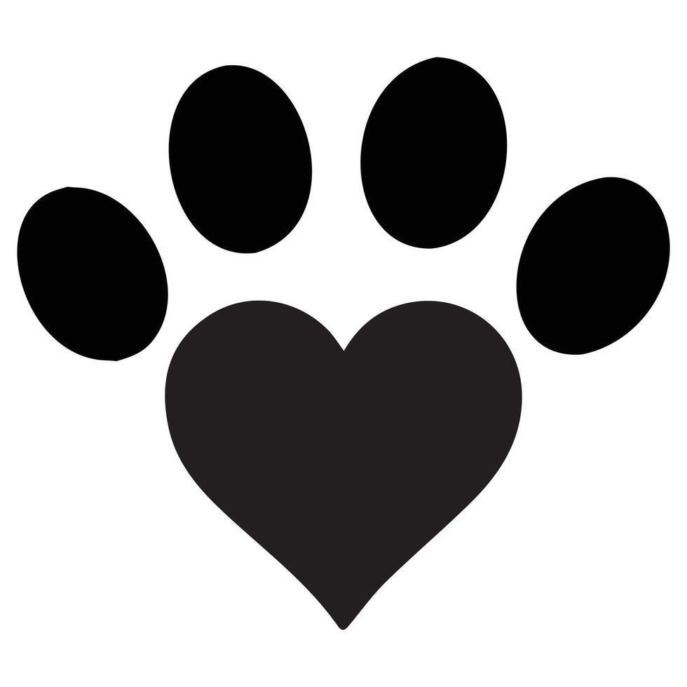 Paw Print Art for T Shirt Printing vector