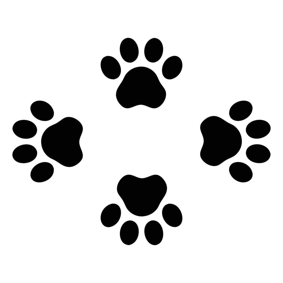 Sublimation Dog Paw Design for Mugs vector