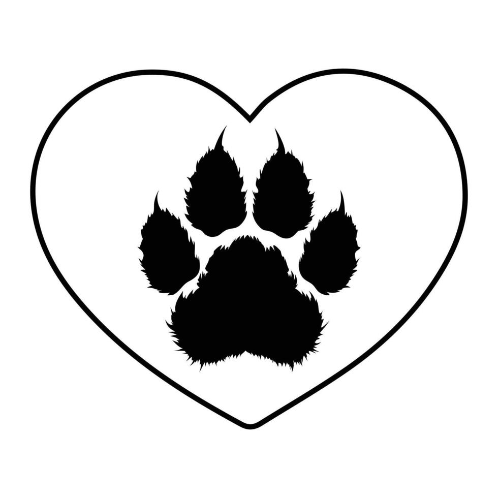 best Printable Dog Paw Footprint Design vector