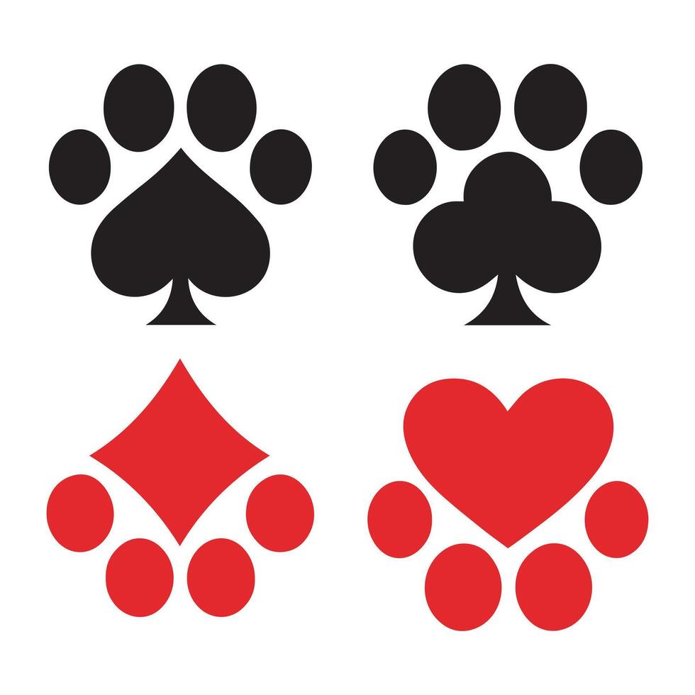 Dog Footprint Clipart for Sublimation and Crafts vector