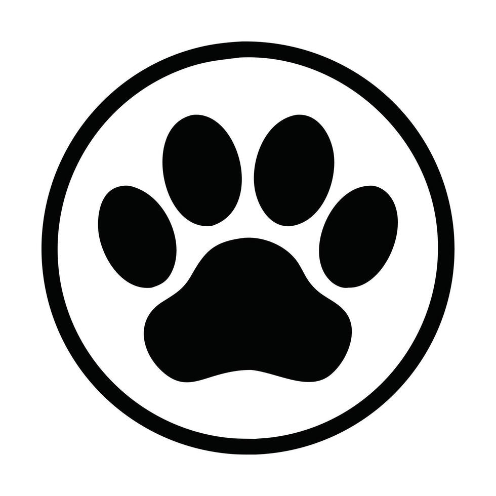 Cute Dog Paw Print Design for Sublimation vector