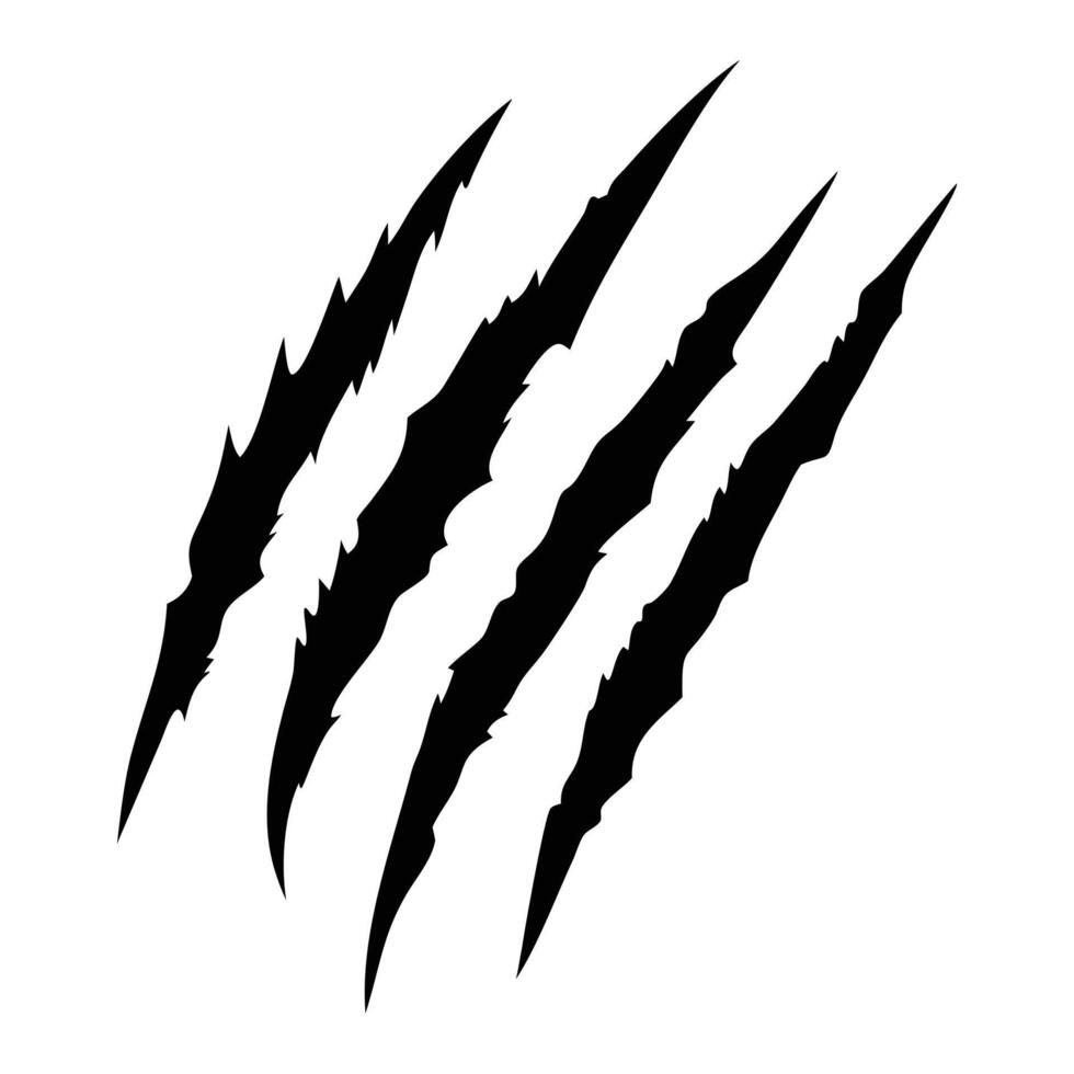 best Claw Marks, black Claw Scratches illustration sublimation designs vector