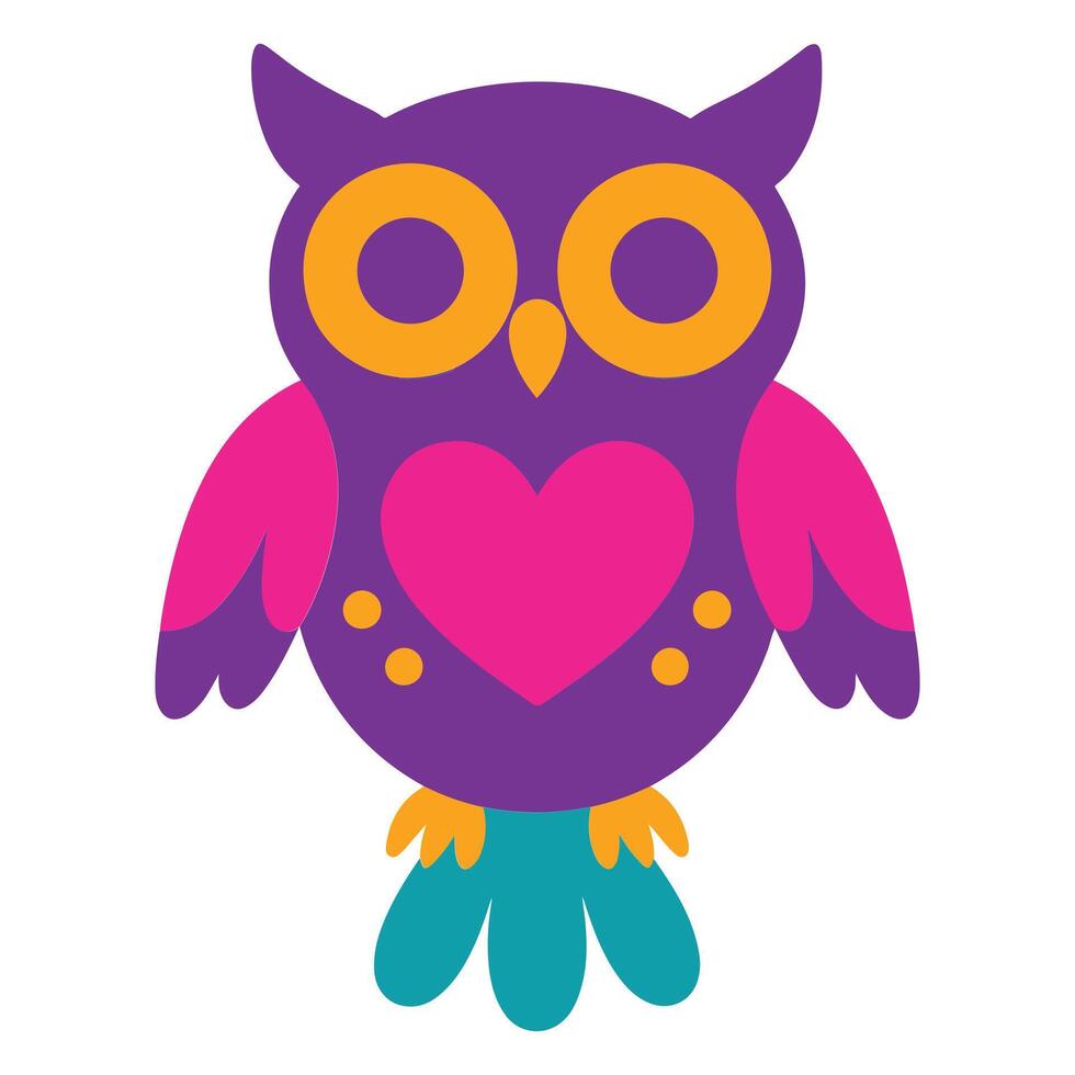 Mexican Folk Bird Art Otomi Style Colorful Cute Bird Illustration for Sublimation Creations vector