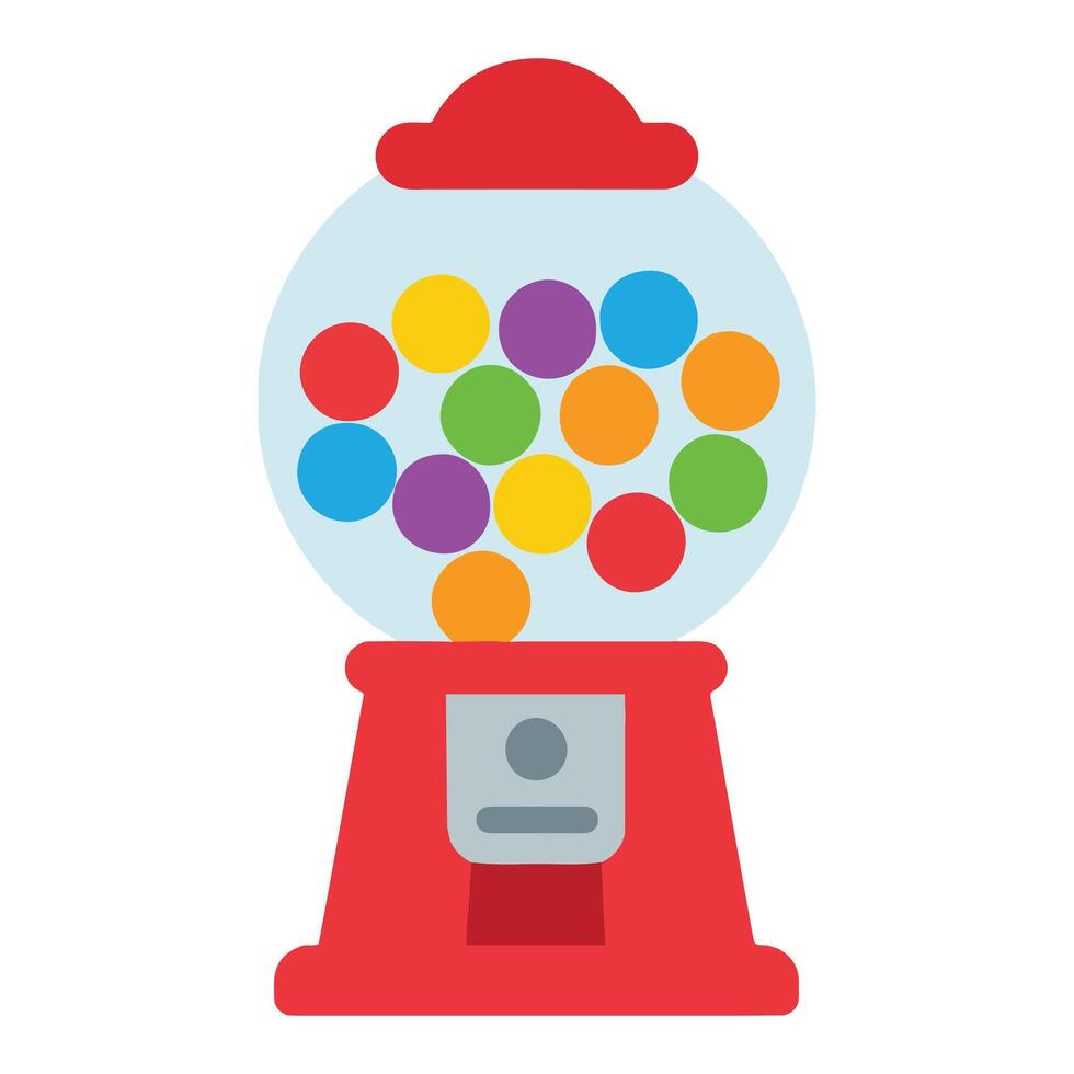 Gumball Machine illustration , candy Confection clipart, sweet candy design sublimation vector