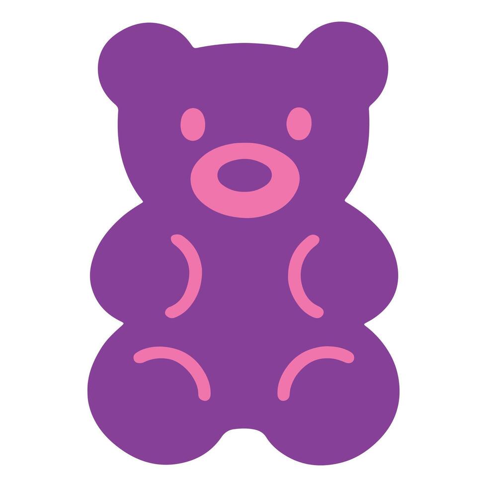 Gummy bear illustration , candy Confection clipart, sweet candy design sublimation vector