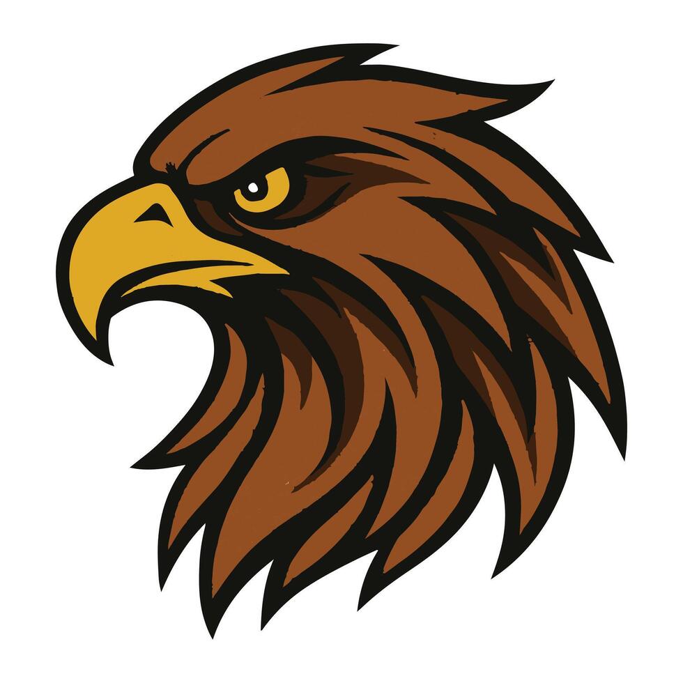Bald Eagle Head Graphic Ideal for Emblems and Logos vector