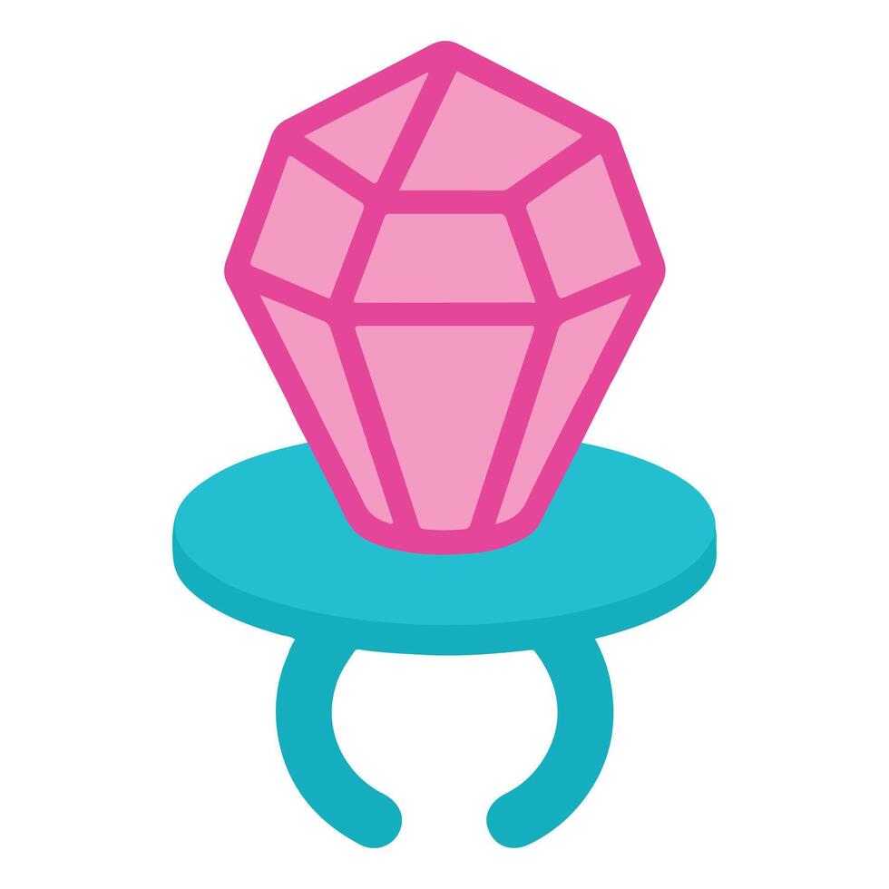 Gem Ring Pop illustration , candy Confection clipart, sweet candy design sublimation vector