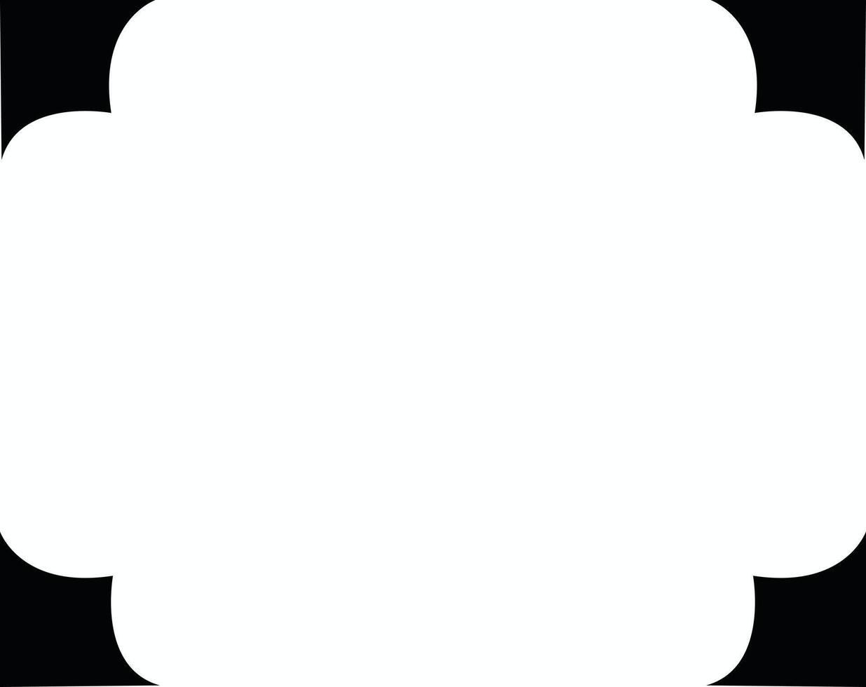 abstract square label blank design vector
