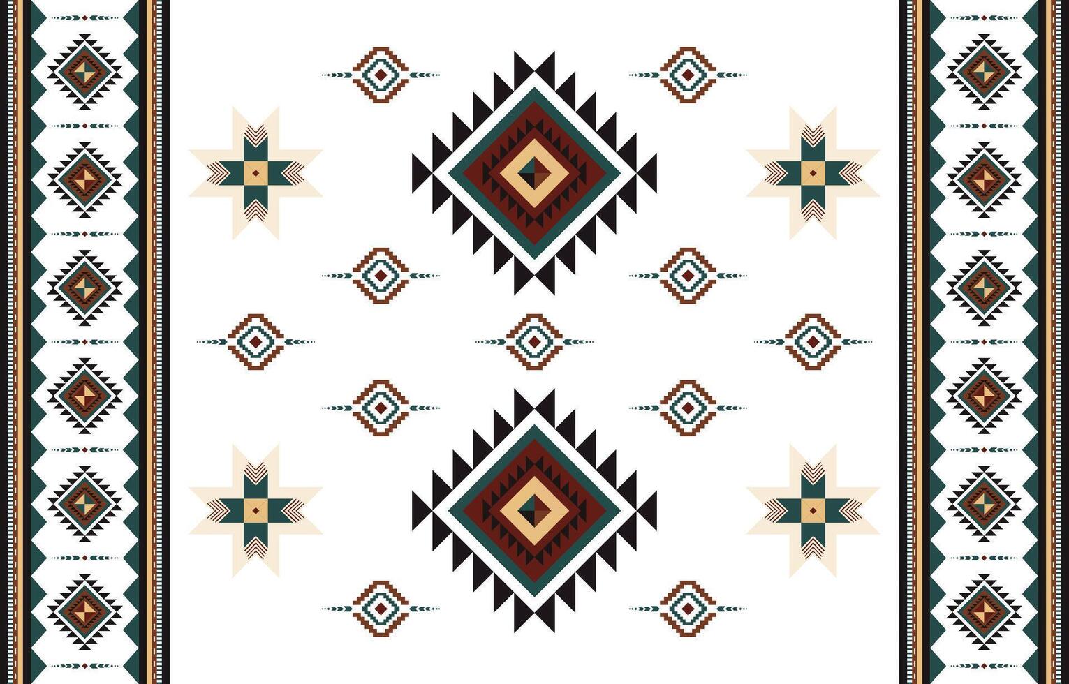 Navajo fabric pattern vector