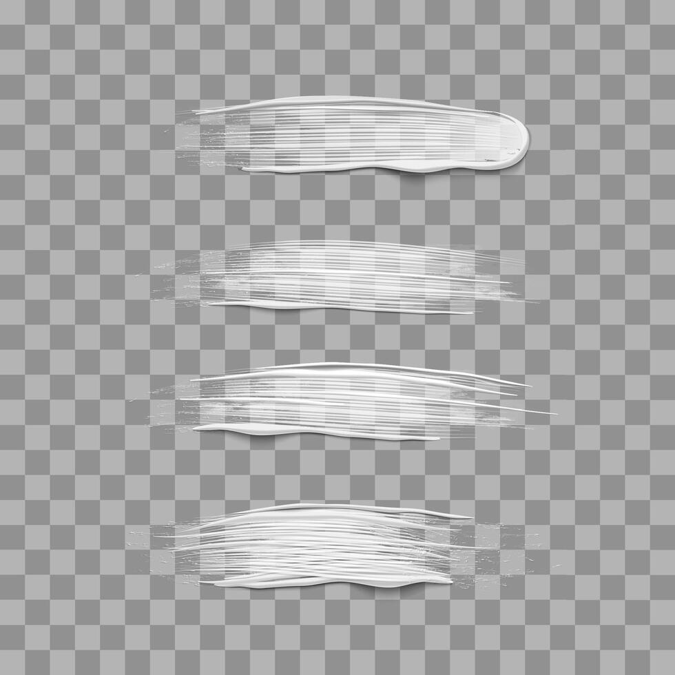 Textured realistic paint brush stroke vector