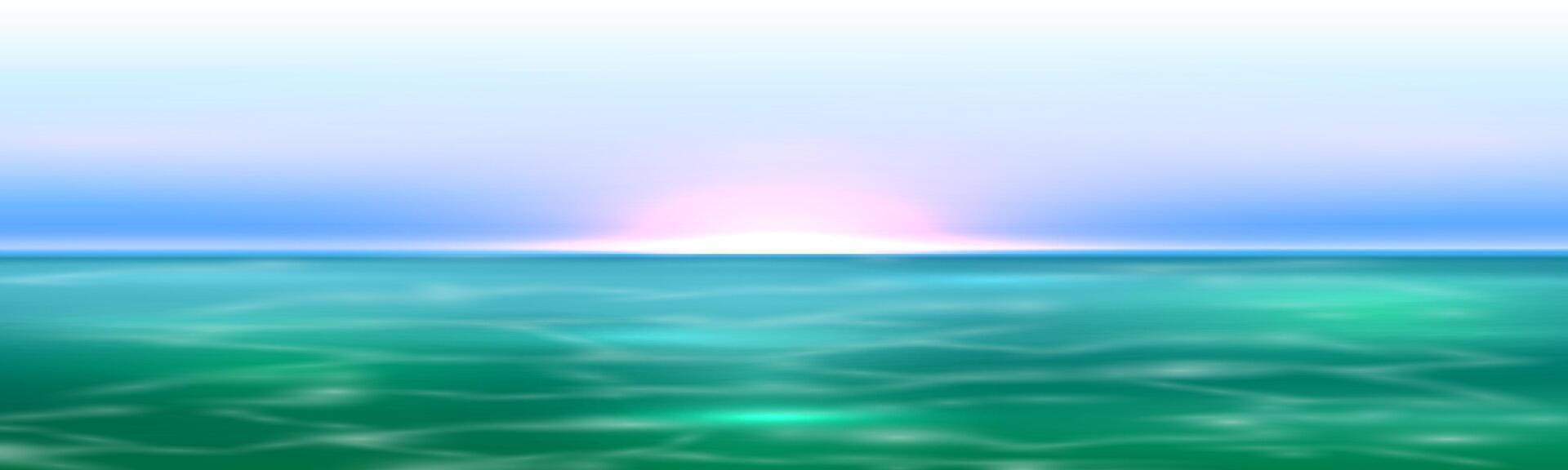 Turquoise Sea Ocean Scenery Seascape Calm Ocean vector
