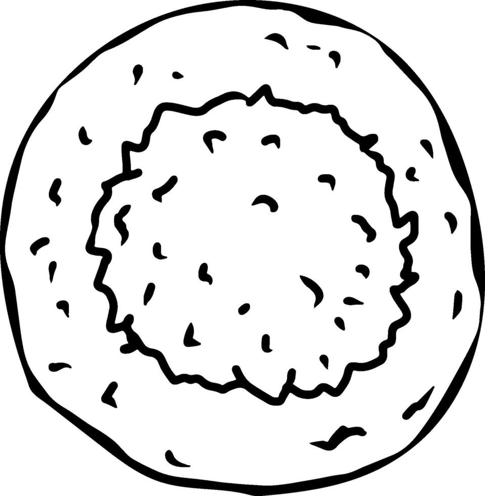 Kerak Telor khas Indonesian Food Local Illustration vector