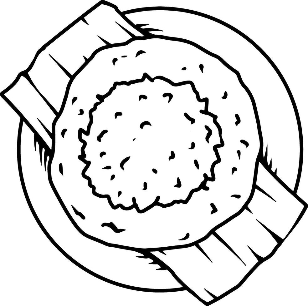 Kerak Telur Indonesian Lokal Foods vector